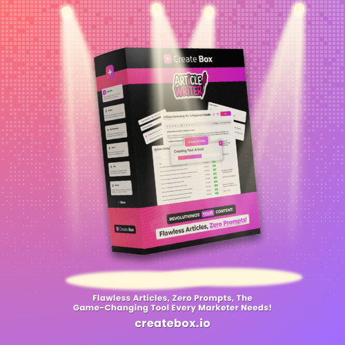 CreateBox AI Article Write, AI tool review page showing top AI productivity tools