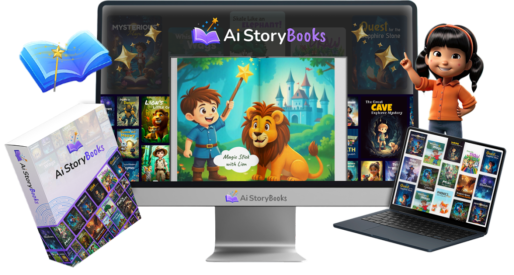 AI StoryBooks is the game-changer you’ve been waiting for. Whether you’re a digital product creator, side hustler, online marketeer, or a complete beginner trying to start an online business, this revolutionary app allows you to create and sell interactive AI-powered talking storybooks in just 60 seconds — with zero content writing, zero designing, and zero monthly fees.